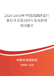 2024-2030年中国晶圆制造行业现状深度调研与发展趋势预测报告