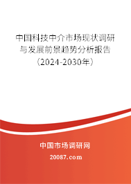 中国科技中介市场现状调研与发展前景趋势分析报告（2024-2030年）