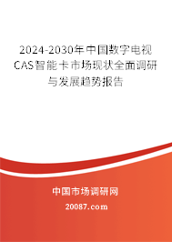 2024-2030年中国数字电视CAS智能卡市场现状全面调研与发展趋势报告