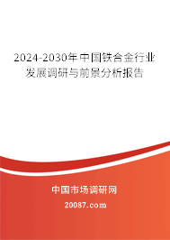 2024-2030年中国铁合金行业发展调研与前景分析报告