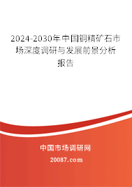 2024-2030年中国铜精矿石市场深度调研与发展前景分析报告