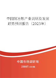 中国锡冶炼产业调研及发展趋势预测报告（2023年）