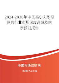 2024-2030年中国高尔夫练习器具行业市场深度调研及前景预测报告