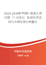 2024-2030年中国7-氨基头孢烷酸（7-ADCA）发展现状调研与市场前景分析报告