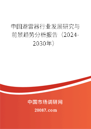 中国避雷器行业发展研究与前景趋势分析报告（2024-2030年）