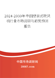 2024-2030年中国壁装式吹风机行业市场调研与趋势预测报告