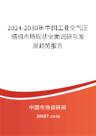 2024-2030年中国工业空气压缩机市场现状全面调研与发展趋势报告