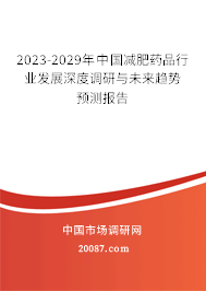 2023-2029年中国减肥药品行业发展深度调研与未来趋势预测报告