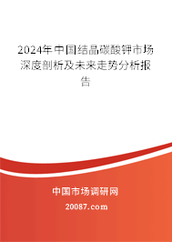 2024年中国结晶碳酸钾市场深度剖析及未来走势分析报告