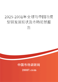 2025-2031年全球与中国冷成型钢发展现状及市场前景报告 2025-2031年全球与中国冷成型钢发展现状及市场前景报告