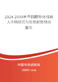 2024-2030年中国模块化机器人市场研究与前景趋势预测报告