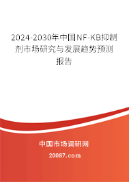 2024-2030年中国NF-KB抑制剂市场研究与发展趋势预测报告