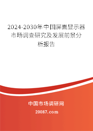 2024-2030年中国屏面显示器市场调查研究及发展前景分析报告