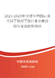 2023-2029年全球与中国α-溴代异丁酸叔丁酯行业全面调研与发展趋势预测