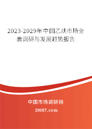 2023-2029年中国乙炔市场全面调研与发展趋势报告