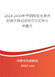 2024-2030年中国智能电源适配器市场调查研究与前景分析报告