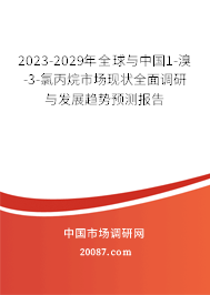 2023-2029年全球与中国1-溴-3-氯丙烷市场现状全面调研与发展趋势预测报告