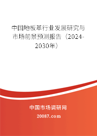 中国地板革行业发展研究与市场前景预测报告（2024-2030年）