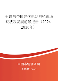 全球与中国光伏电站EPC市场现状及发展前景报告（2024-2030年）