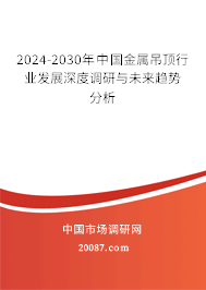 2024-2030年中国金属吊顶行业发展深度调研与未来趋势分析