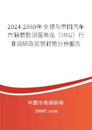 2024-2030年全球与中国汽车六轴惯性测量单元（IMU）行业调研及前景趋势分析报告