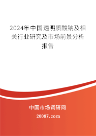 2024年中国透明质酸钠及相关行业研究及市场前景分析报告