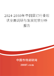 2024-2030年中国雾灯行业现状全面调研与发展前景分析报告