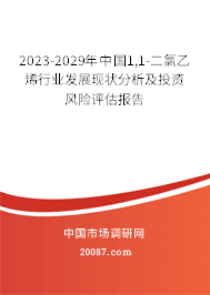 2023-2029年中国1,1-二氯乙烯行业发展现状分析及投资风险评估报告