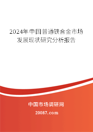 2024年中国普通铁合金市场发展现状研究分析报告