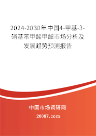 2024-2030年中国4-甲基-3-硝基苯甲酸甲酯市场分析及发展趋势预测报告