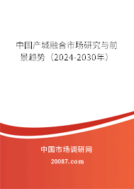 中国产城融合市场研究与前景趋势（2024-2030年）