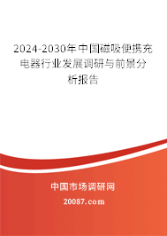 2024-2030年中国磁吸便携充电器行业发展调研与前景分析报告