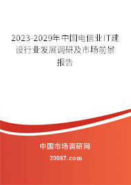 2023-2029年中国电信业IT建设行业发展调研及市场前景报告