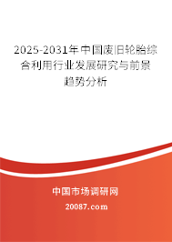 2025-2031年中国废旧轮胎综合利用行业发展研究与前景趋势分析 2025-2031年中国废旧轮胎综合利用行业发展研究与前景趋势分析