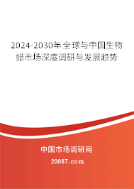 2024-2030年全球与中国生物蜡市场深度调研与发展趋势