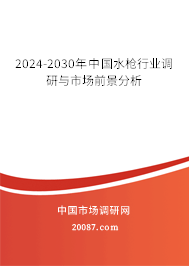 2024-2030年中国水枪行业调研与市场前景分析