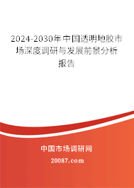 2024-2030年中国透明地胶市场深度调研与发展前景分析报告