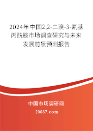 2024年中国2,2-二溴-3-氰基丙酰胺市场调查研究与未来发展前景预测报告