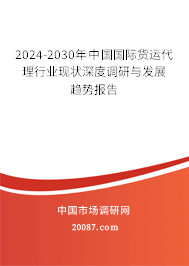 2024-2030年中国国际货运代理行业现状深度调研与发展趋势报告