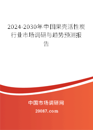 2024-2030年中国果壳活性炭行业市场调研与趋势预测报告