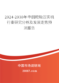 2024-2030年中国垃圾压实机行业研究分析及发展走势预测报告