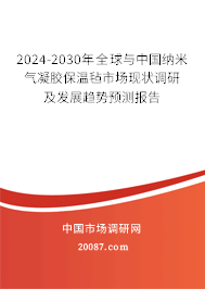 2024-2030年全球与中国纳米气凝胶保温毡市场现状调研及发展趋势预测报告