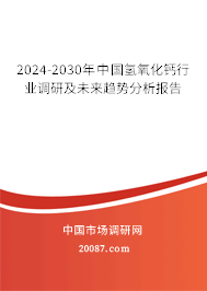 2024-2030年中国氢氧化钙行业调研及未来趋势分析报告