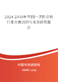 2024-2030年中国一次性牙刷行业全面调研与发展趋势报告