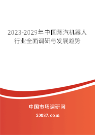 2023-2029年中国蒸汽机器人行业全面调研与发展趋势