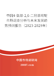 中国4-氨基-2,6-二羟基嘧啶市场调查分析与未来发展趋势预测报告（2023-2029年）