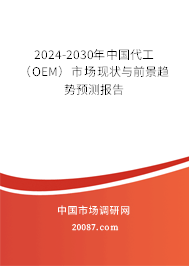 2024-2030年中国代工（OEM）市场现状与前景趋势预测报告