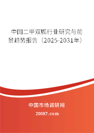 中国二甲双胍行业研究与前景趋势报告(2025-2031年) 中国二甲双胍行业研究与前景趋势报告(2025-2031年)