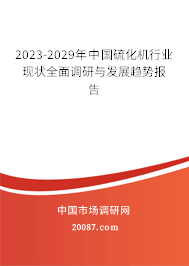 2023-2029年中国硫化机行业现状全面调研与发展趋势报告