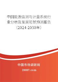 中国能源监测与计量系统行业分析及发展前景预测报告（2024-2030年）